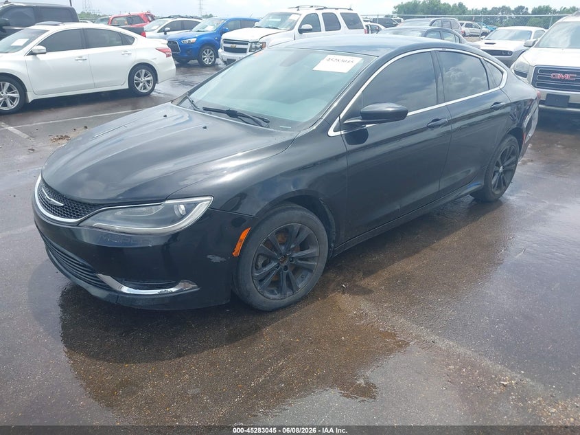 Vin: 1c3cccabxfn607738, lot: 45780881, chrysler 200 limited 20152