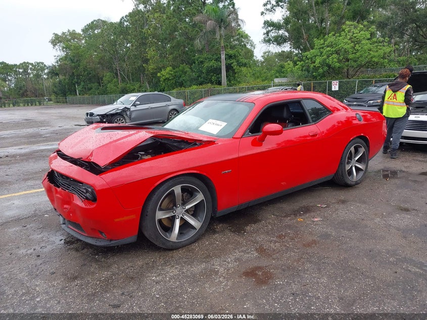 Vin: 2c3cdzbt0fh788347, lot: 45780905, dodge challenger r/t plus shaker 20152
