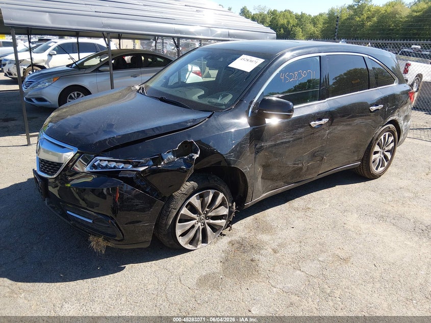 Vin: 5fryd4h4xeb038302, lot: 45780907, acura mdx technology package 20142