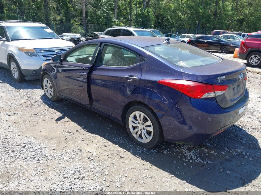 Vin: 5npdh4ae6bh035241, lot: 45780910, hyundai elantra gls 20113
