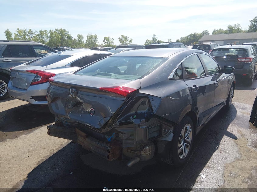 Vin: 19xfc2f57he055886, lot: 45780916, honda civic lx 20174