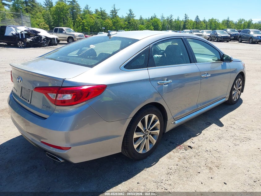 Vin: 5npe34af9hh590138, lot: 45780919, hyundai sonata sport 20174