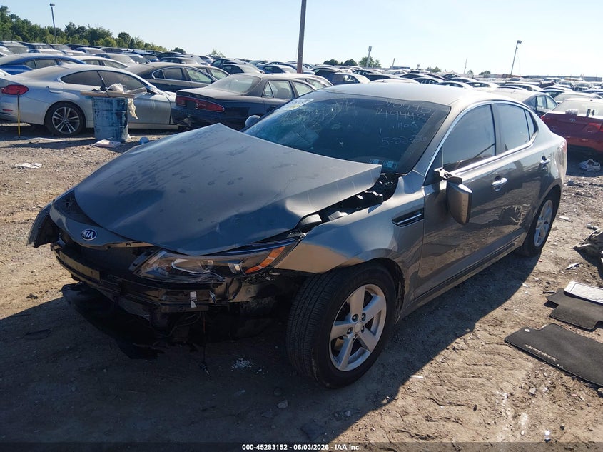 Vin: 5xxgm4a73eg318495, lot: 45780988, kia optima lx 20142