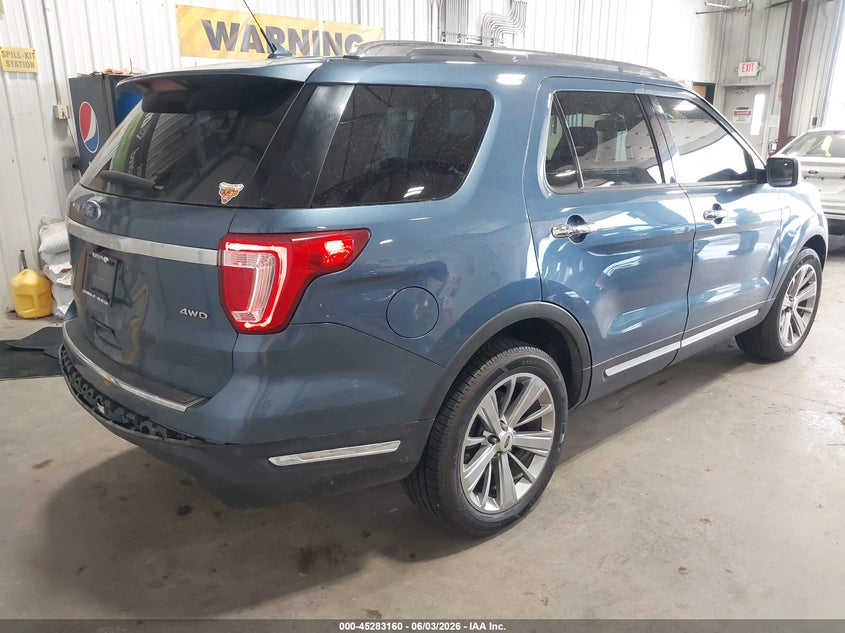 Vin: 1fm5k8f81jga69991, lot: 45780996, ford explorer limited 20184