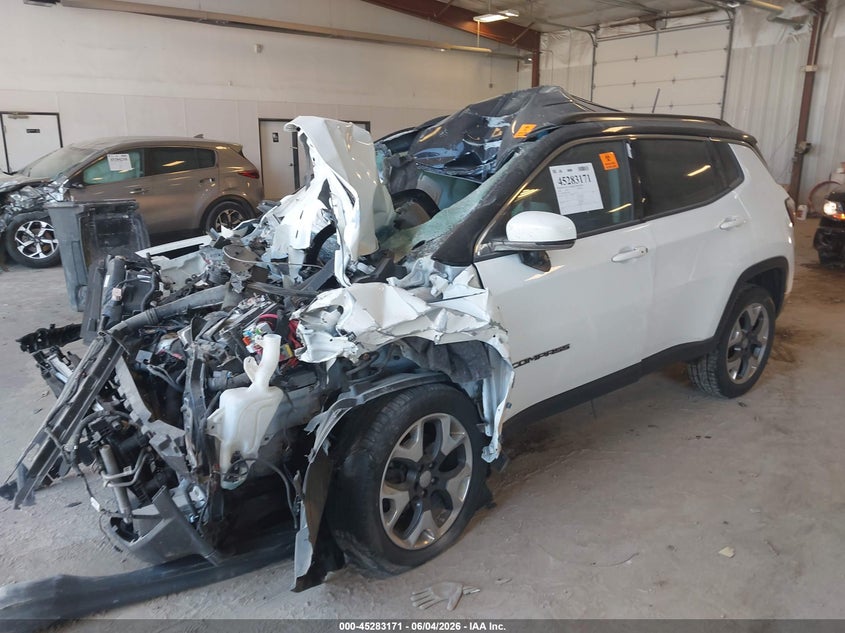 Vin: 3c4njdcb5jt315095, lot: 45781007, jeep compass limited 4x4 20182