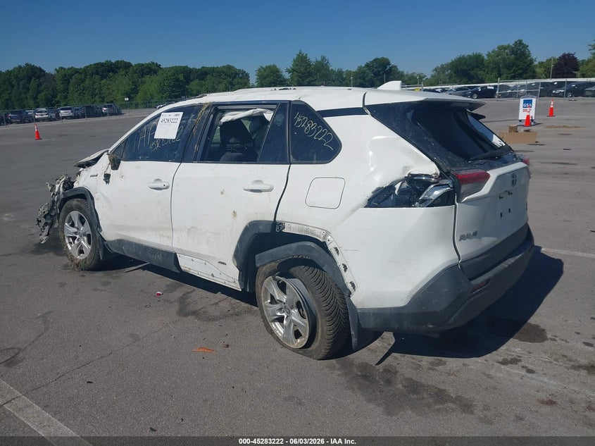 Vin: jtmrwrfv3md125540, lot: 45781058, toyota rav4 hybrid xle 20213