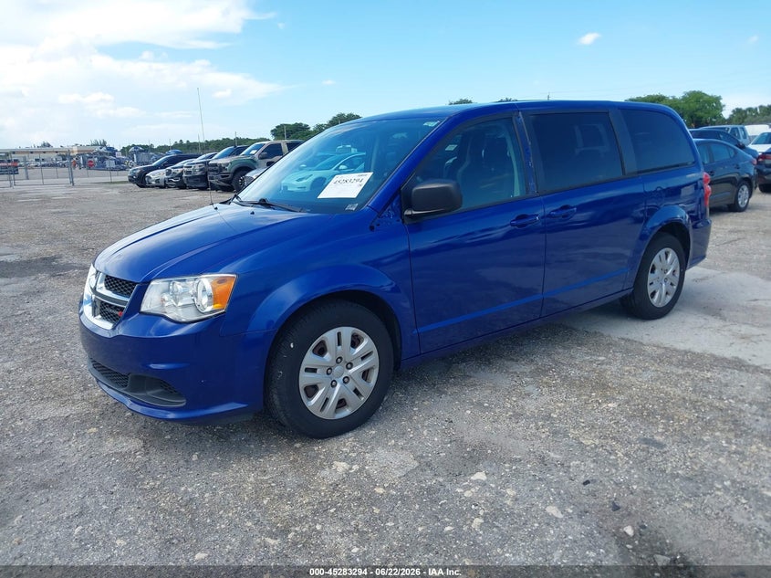 Vin: 2c4rdgbgxjr339919, lot: 45781130, dodge grand caravan se 20182