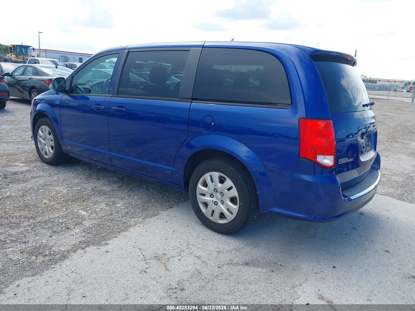 Vin: 2c4rdgbgxjr339919, lot: 45781130, dodge grand caravan se 20183