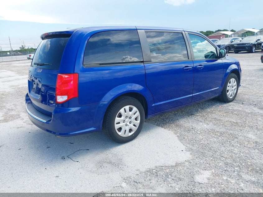 Vin: 2c4rdgbgxjr339919, lot: 45781130, dodge grand caravan se 20184