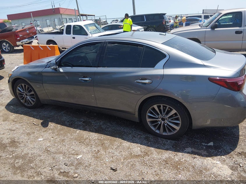 2018 Infiniti Q50 3.0T Luxe VIN: JN1EV7AR3JM430518 Lot: 45283343