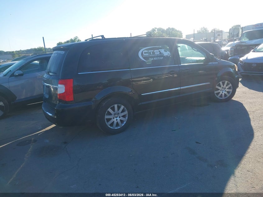 Vin: 2c4rc1bg4dr689972, lot: 45781249, chrysler town & country touring 20134