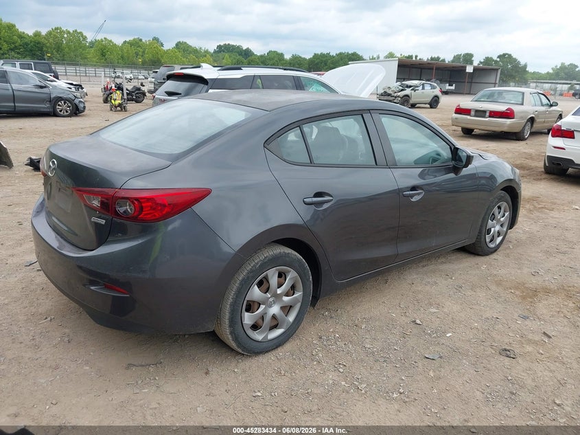 Vin: jm1bm1t74g1282773, lot: 45781270, mazda mazda3 i sport 20164
