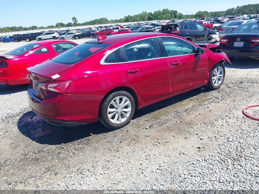 Vin: 1g1zd5st8lf020345, lot: 45781301, chevrolet malibu fwd lt 20204