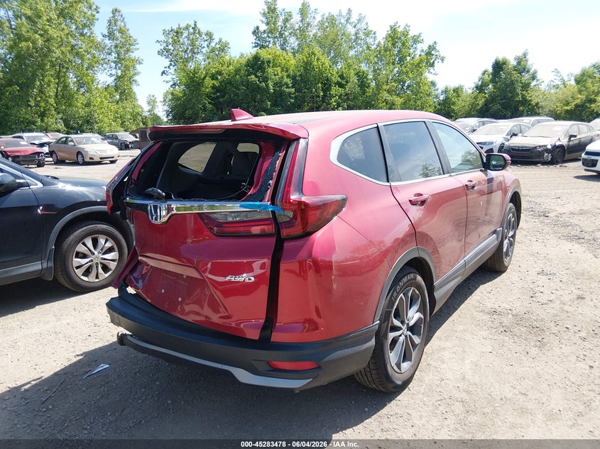 Vin: 2hkrw2h59mh665778, lot: 45781314, honda cr-v awd ex 20214