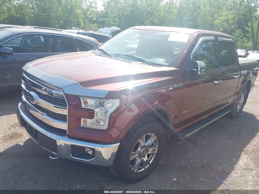 Vin: 1ftew1eg1ffc90223, lot: 45781433, ford f-150 lariat 20152