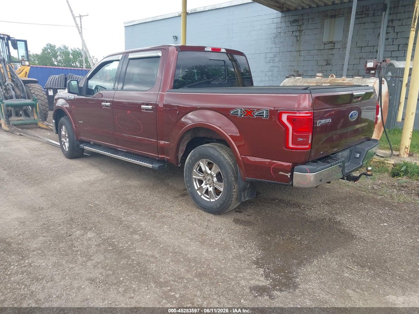 Vin: 1ftew1eg1ffc90223, lot: 45781433, ford f-150 lariat 20153