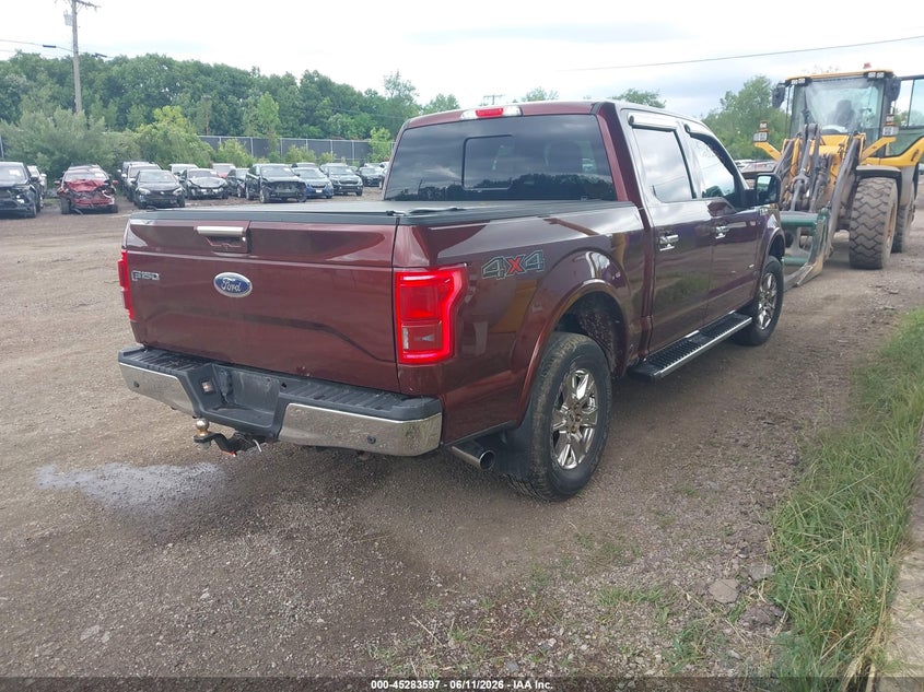 Vin: 1ftew1eg1ffc90223, lot: 45781433, ford f-150 lariat 20154