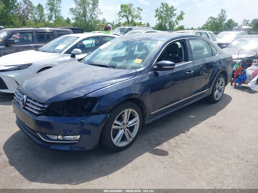 Vin: 1vwcn7a37dc145683, lot: 45781516, volkswagen passat 2.0l tdi sel premium 20132