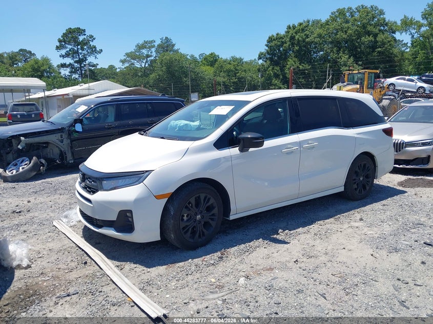 Vin: 5fnrl6h7xsb054400, lot: 45781613, honda odyssey sport-l 20252