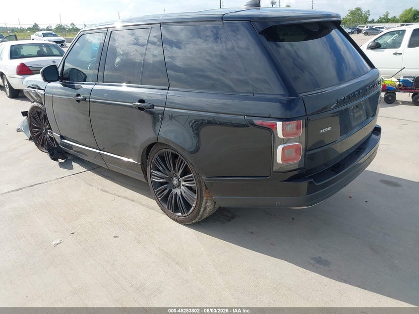 Vin: salgs2sv3ja386141, lot: 45781638, land rover range rover 3.0l v6 supercharged hse 20183