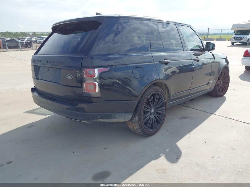 Vin: salgs2sv3ja386141, lot: 45781638, land rover range rover 3.0l v6 supercharged hse 20184