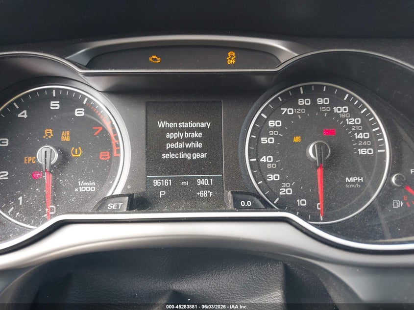 2013 Audi A4 2.0T Premium VIN: WAUFFAFL7DN018792 Lot: 45283881