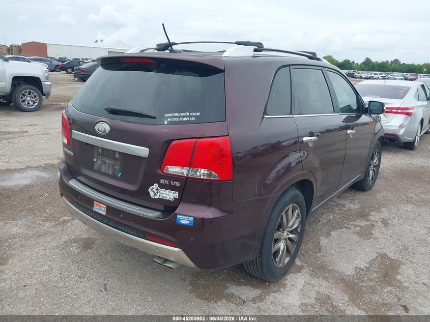 Vin: 5xykw4a24dg322235, lot: 45781789, kia sorento sx 20134