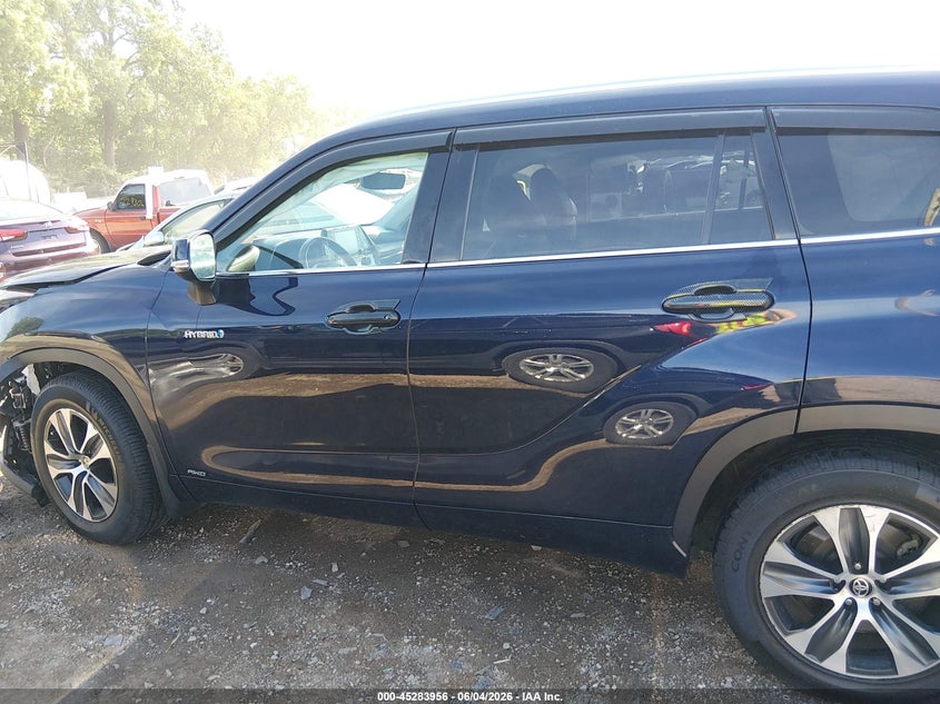 2021 Toyota Highlander Hybrid Xle VIN: 5TDHBRCH0MS518244 Lot: 45283956