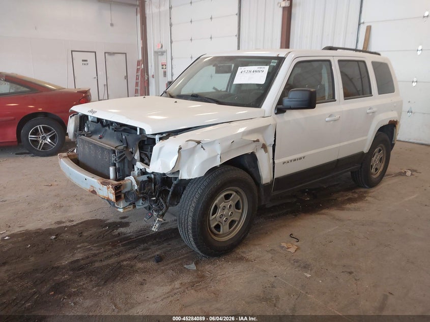 Vin: 1c4njrab2fd100500, lot: 45781925, jeep patriot sport/north 20152