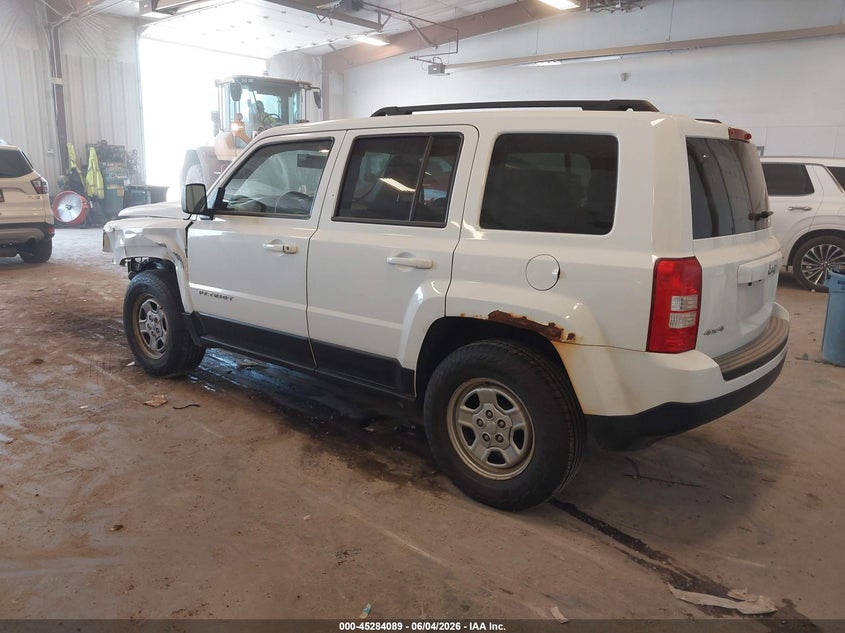 Vin: 1c4njrab2fd100500, lot: 45781925, jeep patriot sport/north 20153