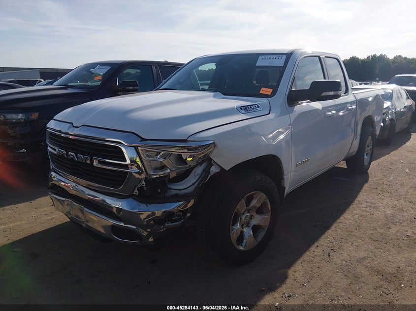 Vin: 1c6srfbt9mn759934, lot: 45781979, ram 1500 big horn/lone star 20212