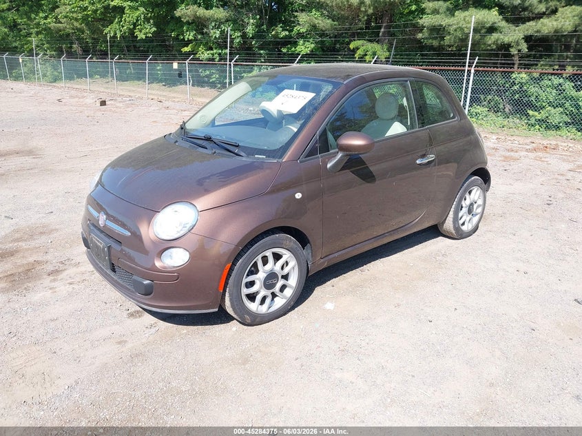 Vin: 3c3cffar4ft502425, lot: 45782211, fiat 500 pop 20152