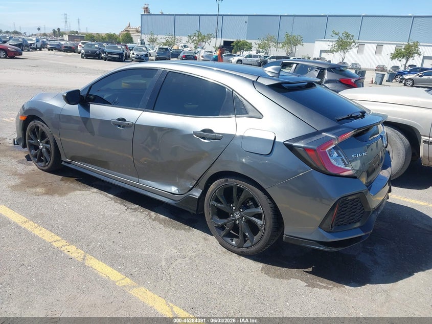 Vin: shhfk7g49ju212564, lot: 45782227, honda civic sport 20183