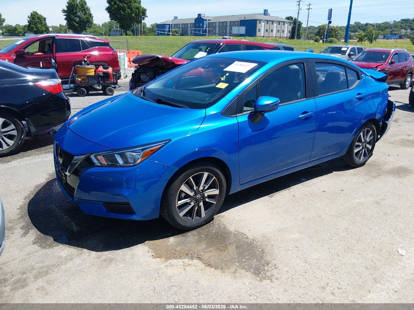Vin: 3n1cn8ev7ml860989, lot: 45782288, nissan versa sv xtronic cvt 20212
