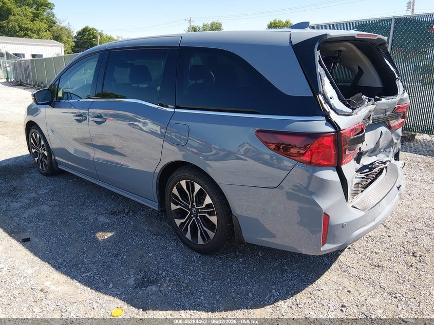Vin: 5fnrl6h95sb015604, lot: 45782298, honda odyssey elite 20253