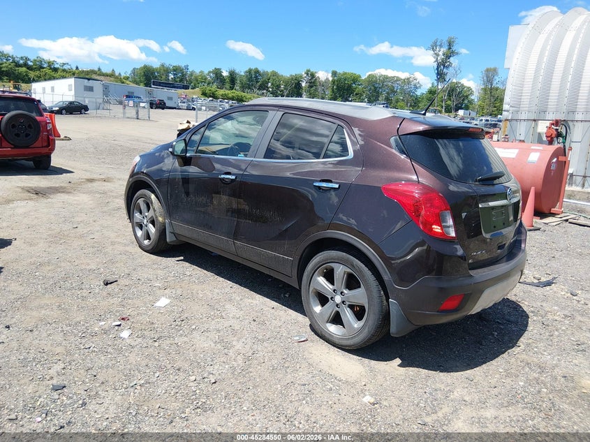 Vin: kl4cjgsbxeb665446, lot: 45782386, buick encore leather 20143