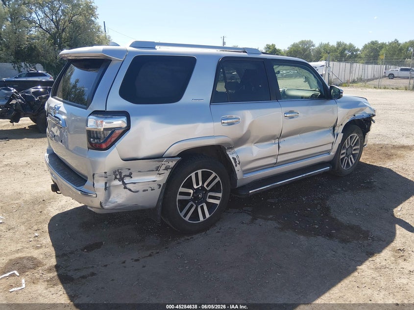 Vin: jtebu5jr8h5454935, lot: 45782474, toyota 4runner limited 20174
