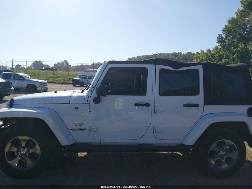 2016 Jeep Wrangler Unlimited Sahara VIN: 1C4BJWEG2GL104772 Lot: 45284751