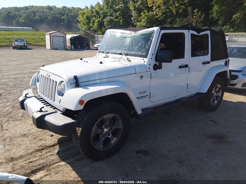 Vin: 1c4bjweg2gl104772, lot: 45782587, jeep wrangler unlimited sahara 20162