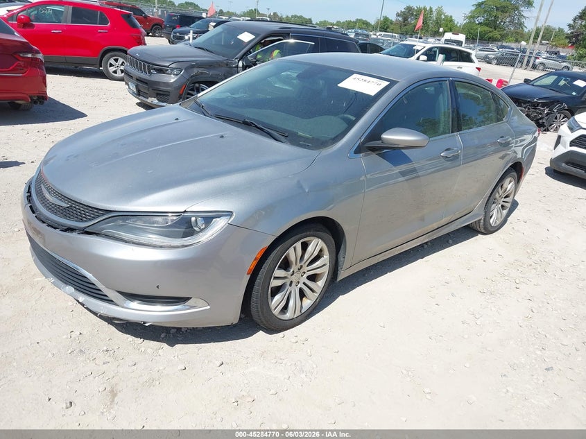 Vin: 1c3cccab9fn542722, lot: 45782606, chrysler 200 limited 20152