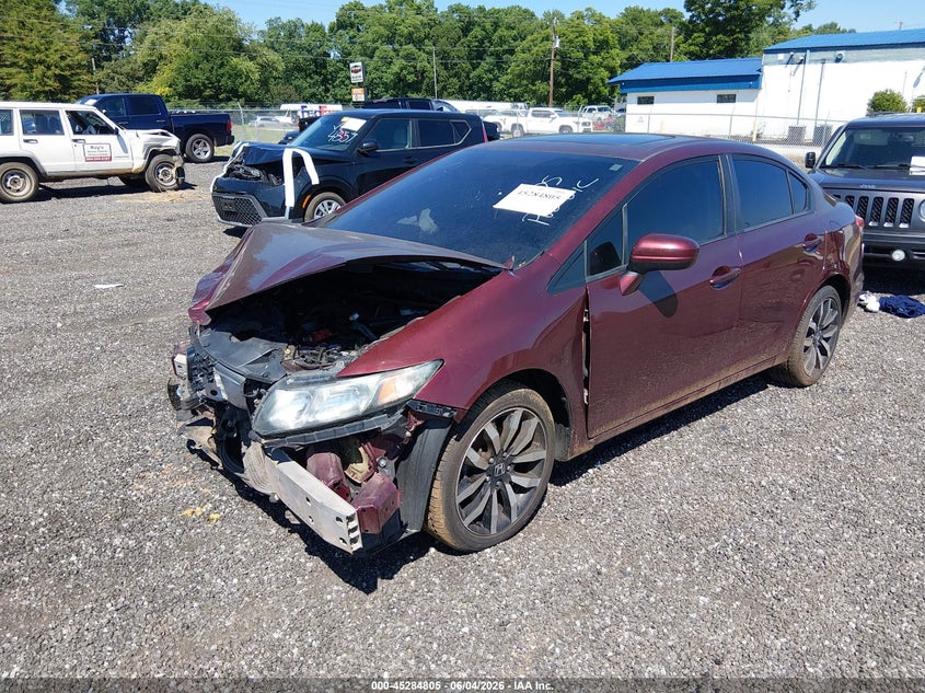 Vin: 2hgfb2f97fh540652, lot: 45782641, honda civic ex-l 20152