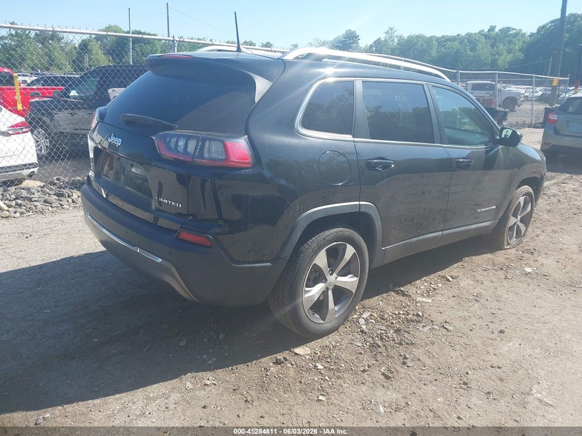 Vin: 1c4pjldb4kd439318, lot: 45782647, jeep cherokee limited fwd 20194