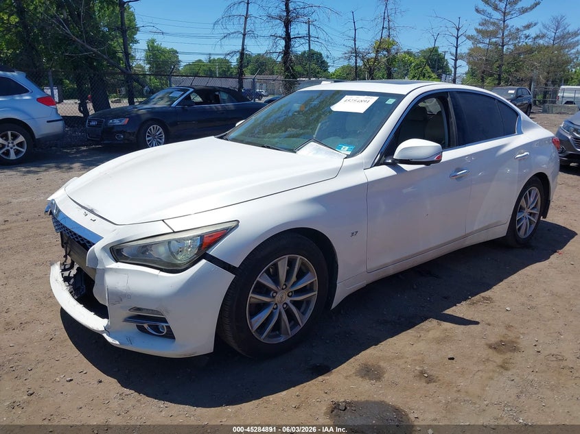 Vin: jn1bv7ar7em702772, lot: 45782727, infiniti q50 premium 20142