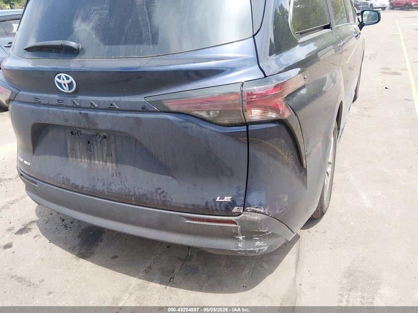 2025 Toyota Sienna Le VIN: 5TDKSKFC7SS189309 Lot: 45284897