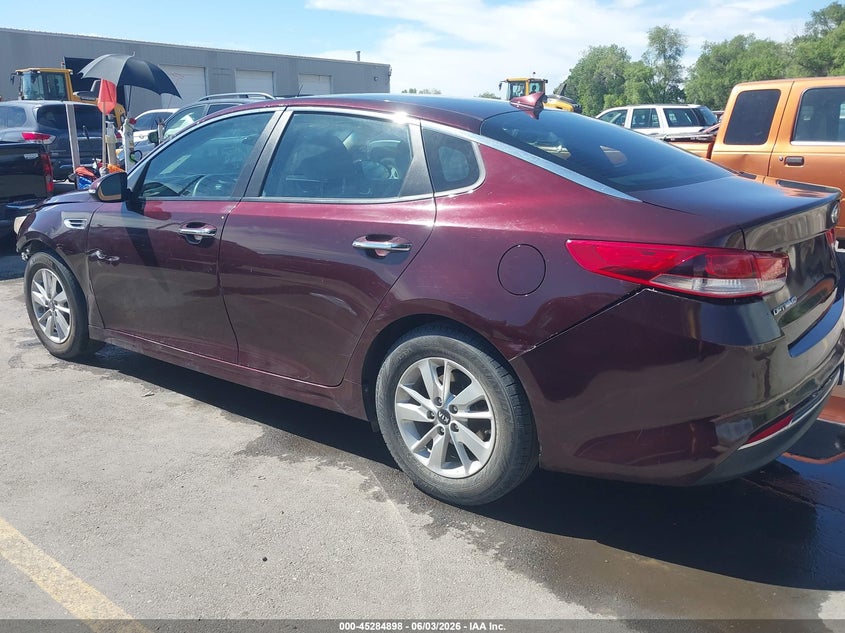 Vin: 5xxgt4l30hg133225, lot: 45782734, kia optima lx 20173