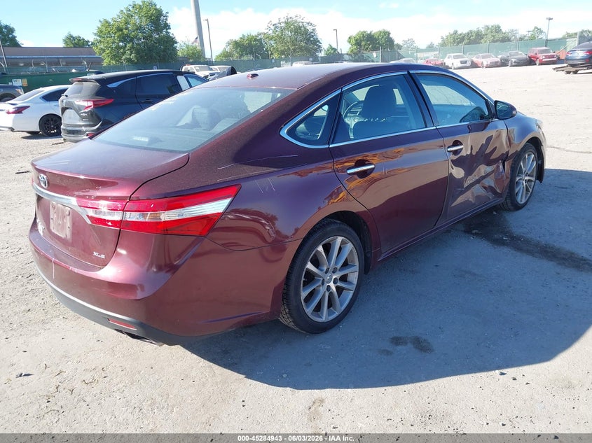 Vin: 4t1bk1ebxeu095262, lot: 45782779, toyota avalon xle touring 20144