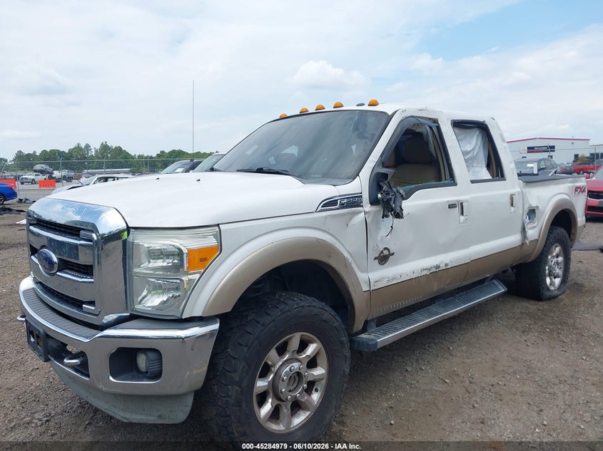 Vin: 1ft7w2bt3dea46785, lot: 45782815, ford f-250 lariat 20132