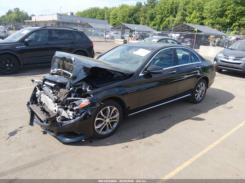 Vin: 55swf4kbxgu103676, lot: 45782820, mercedes-benz c 300 4matic 20162