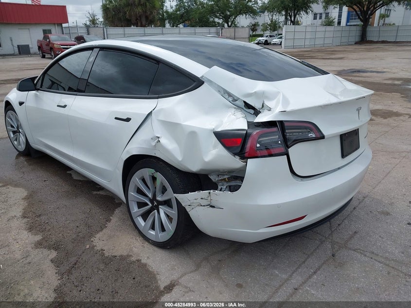2022 Tesla Model 3 Long Range Dual Motor All-Wheel Drive VIN: 5YJ3E1EB7NF103763 Lot: 45284993