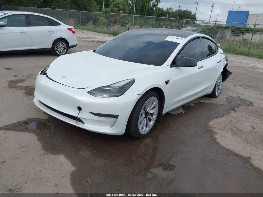 Vin: 5yj3e1eb7nf103763, lot: 45782829, tesla model 3 long range dual motor all-wheel drive 20222